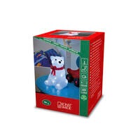 Björn akryl 18cm LED 3xAAA