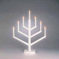 Holzleuchter Holz 7 Lampen Wei