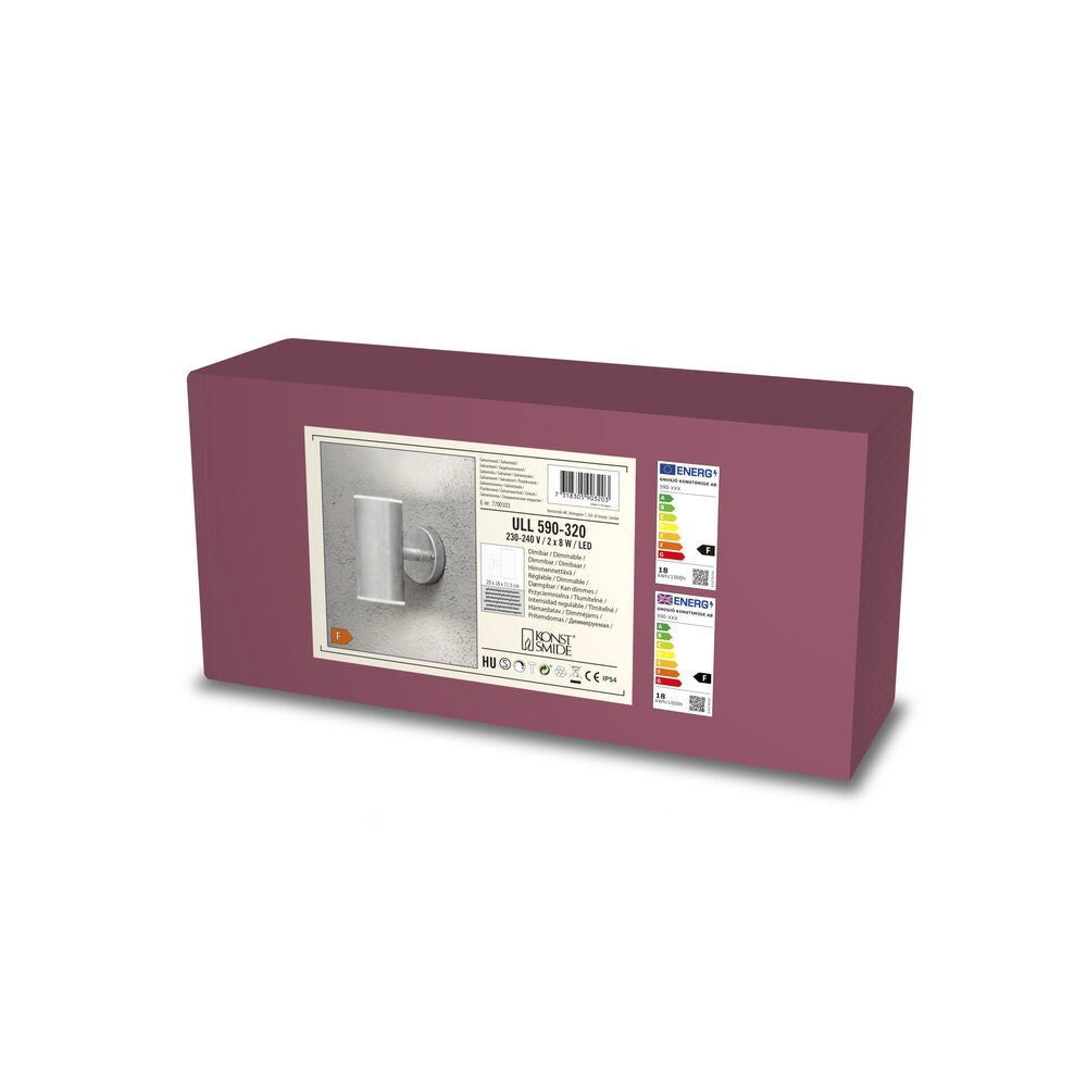 Ull vägglykta upp/ned LED