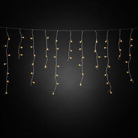 200 Icicle LED Amber Solar B/O