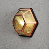 Castor 6 Wall Light Copper Amb