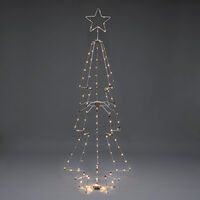 Metallgran vit 145 LED