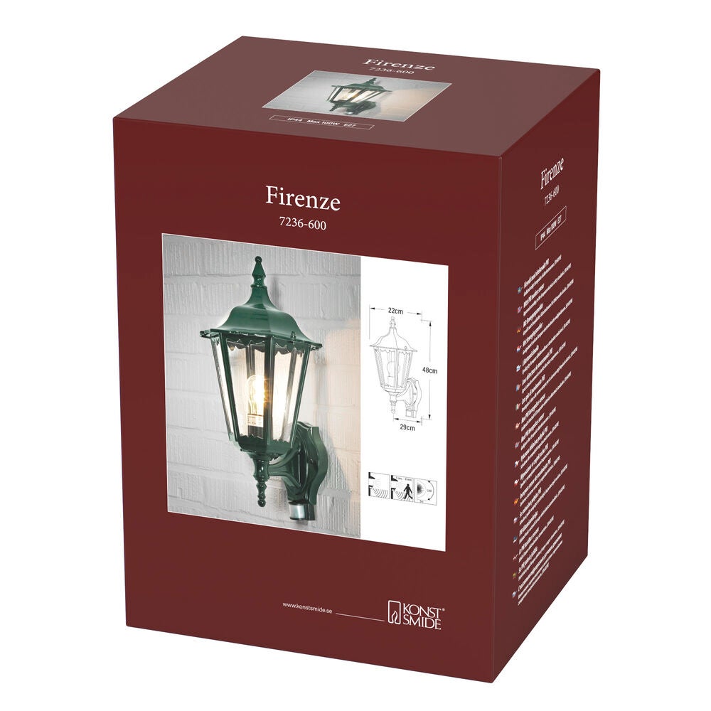 Firenze Up Light PIR Green