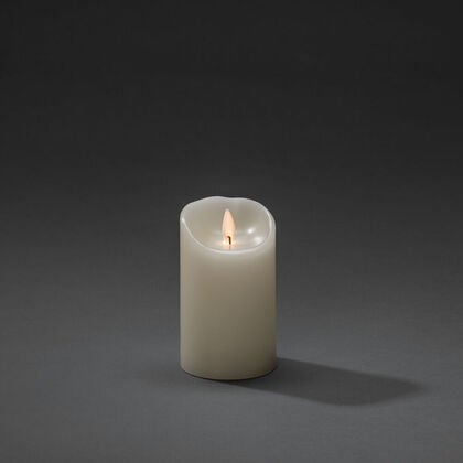 Vaxljus 7,5x12,7 cm LED vitt