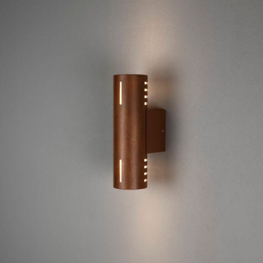 Cuneo vägglykta E27 Rost