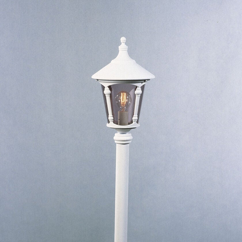 Virgo trädgl E27 vit ex stolpe