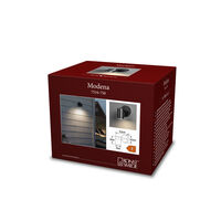 Modena vägglykta ned svart LED