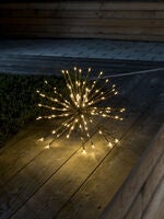 Dekorationsboll spröt guld LED