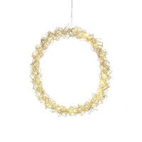 Krans mässing, 45 cm 40 LED