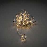 LED Dekolichterkette, silberfa