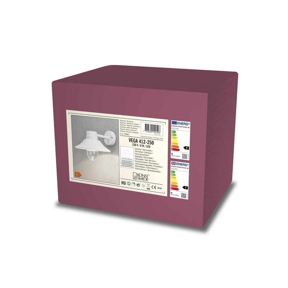 Vega Wall Lamp White LED 8W