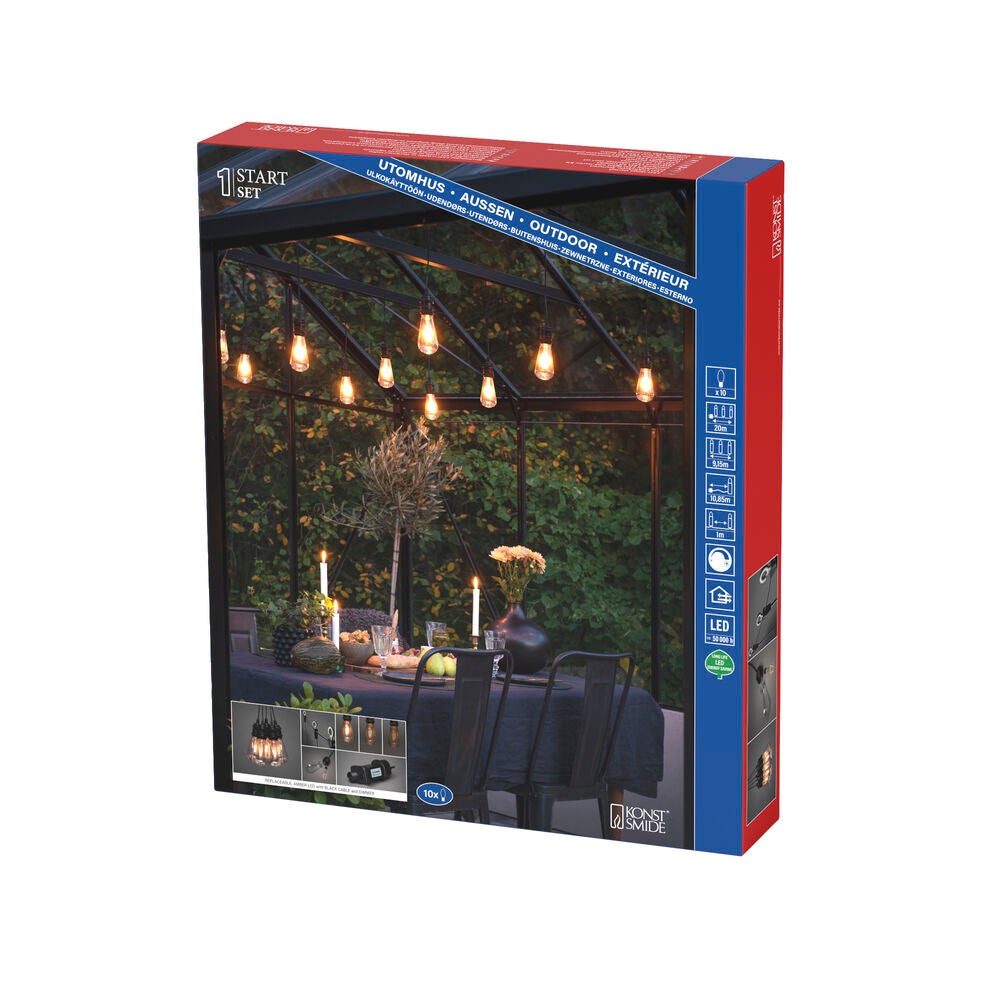 10 Amber Bulb LED Start Set