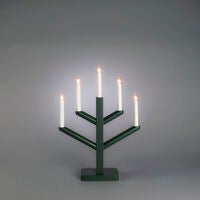 Holzleuchter Holz 5 Lampen Grü