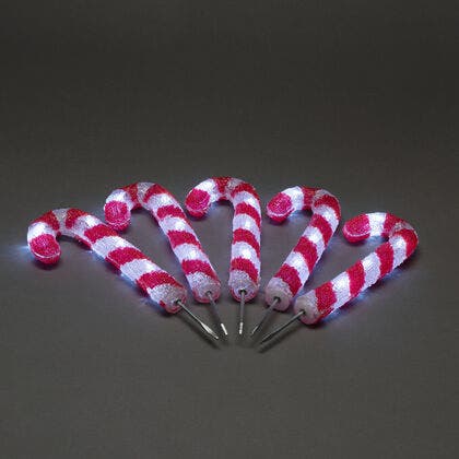 LED Acryl Zuckerstang.,5er-Set
