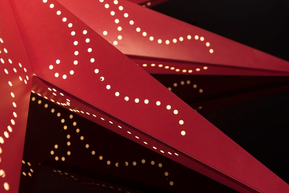 Paper star 9 points 115cm