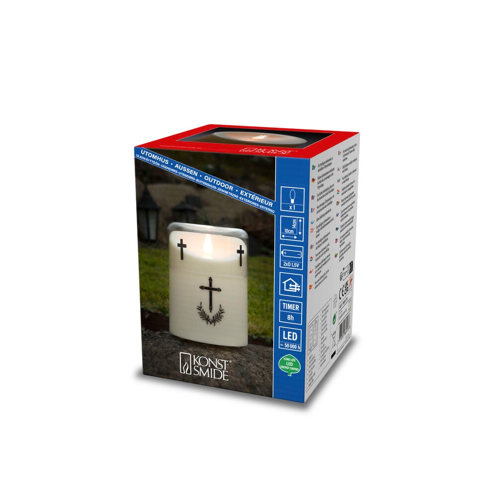 LED Gedenklicht, 10,6x14,8cm