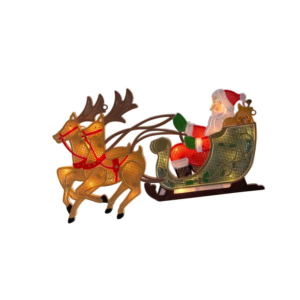 Siluett ren & släde 20 LED