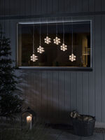 Gardinslinga 6 snöflingor