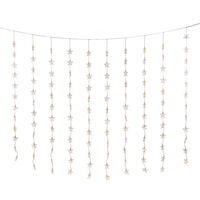 LED Lichtervorh.  Sterne, 140x