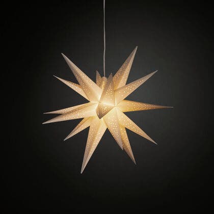 3-D White Paper Star 60cm LED