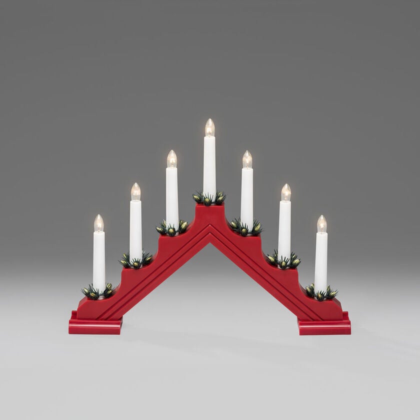Plastic candlestick 7 bulb