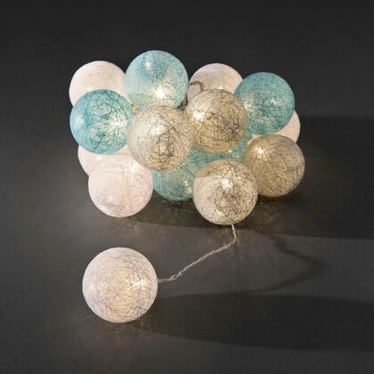 Light set, cotton balls, LED