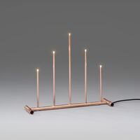 Elljusstake 5 lj LED metall