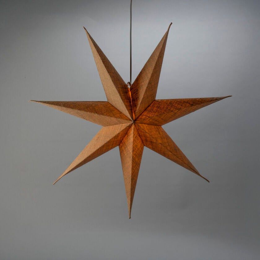 Weihnachtsstern in Leinenoptik