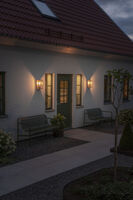 Carpi vägglykta M svart E27 