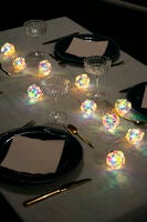 Dekolichterkette, 10 warmweiße