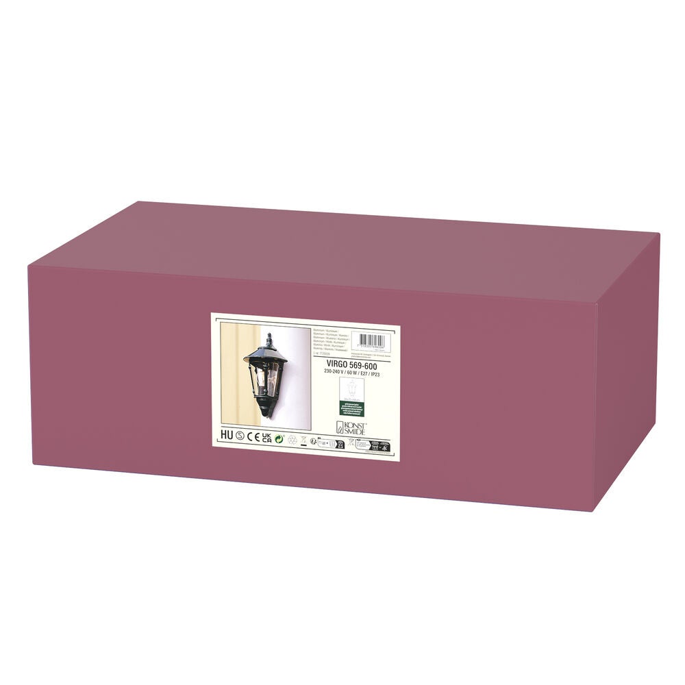 Virgo Green Flush Wall Light