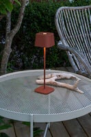 Capri table lamp USB teracotta