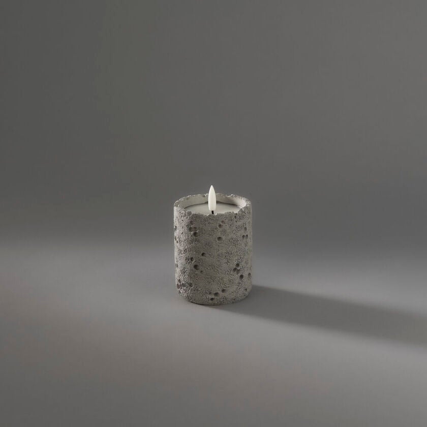 B/O cement candle light LED