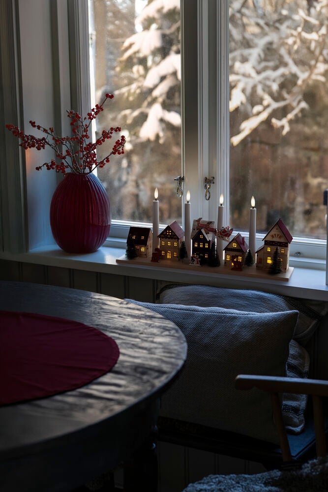 Silhouette candlestick LED B/O