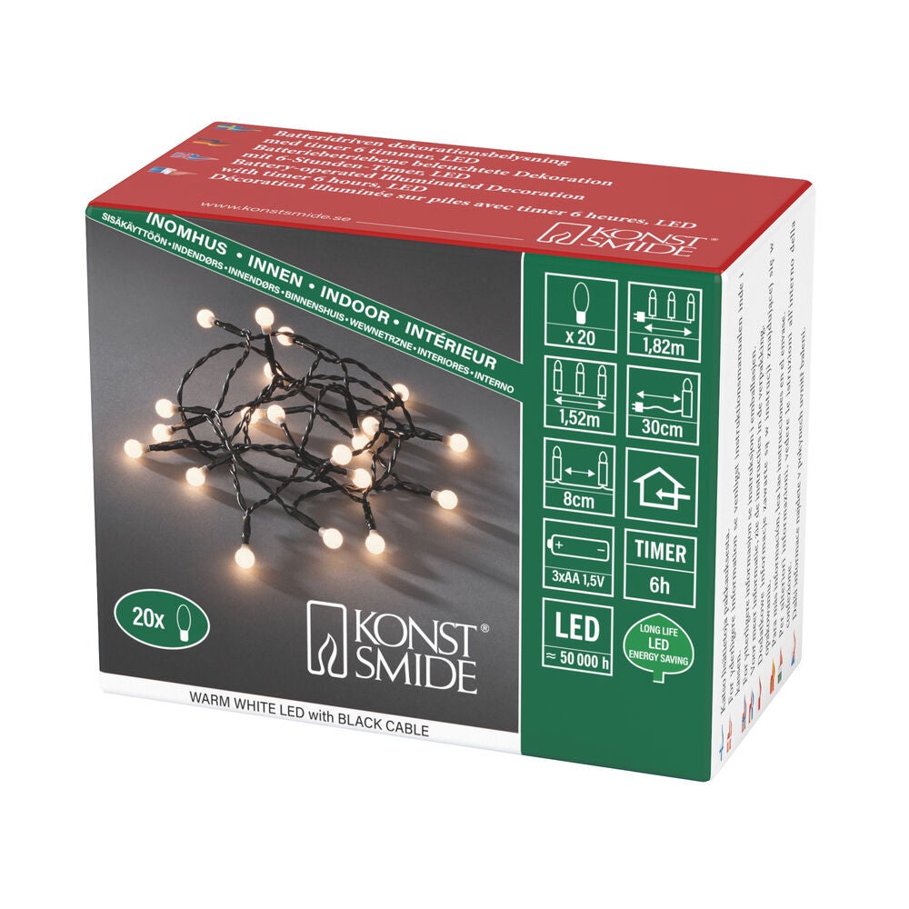LED Globelichterkette, runde D