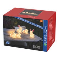 LED Acryl Hasen 5er Set, 5x8 w