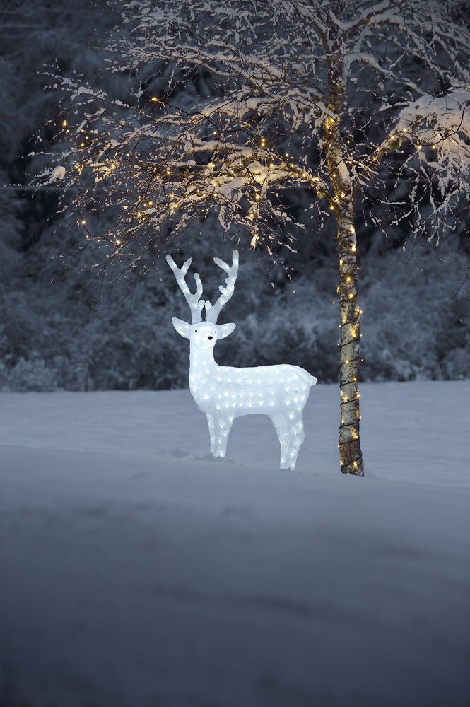 Acrylic reindeer 130cm, LED