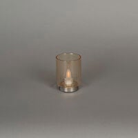 Rechargeable Glass Candle. LED