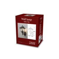 Vägglykta E27 svart