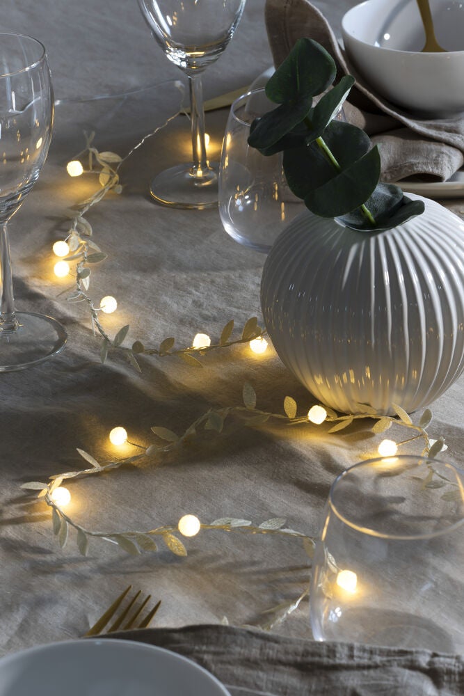 Light Set Gold Leaves 20 LED