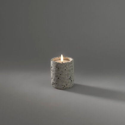B/O cement candle light LED