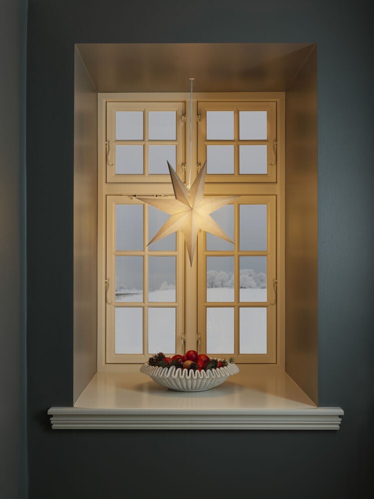 Pappersstjärna vit 60cm