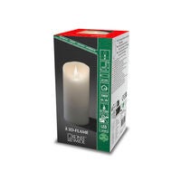 Vaxljus 7,6x15,2cm LED vit