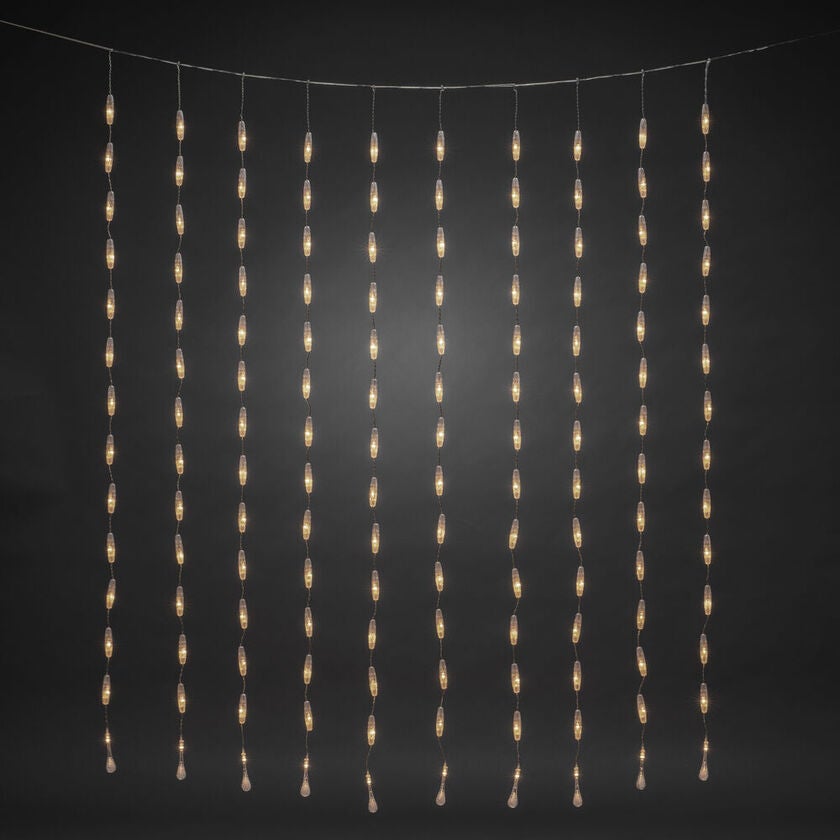 Gardinslinga droppar 140 LED