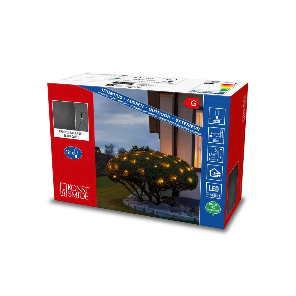 Micro LED Lichternetz, gefrost