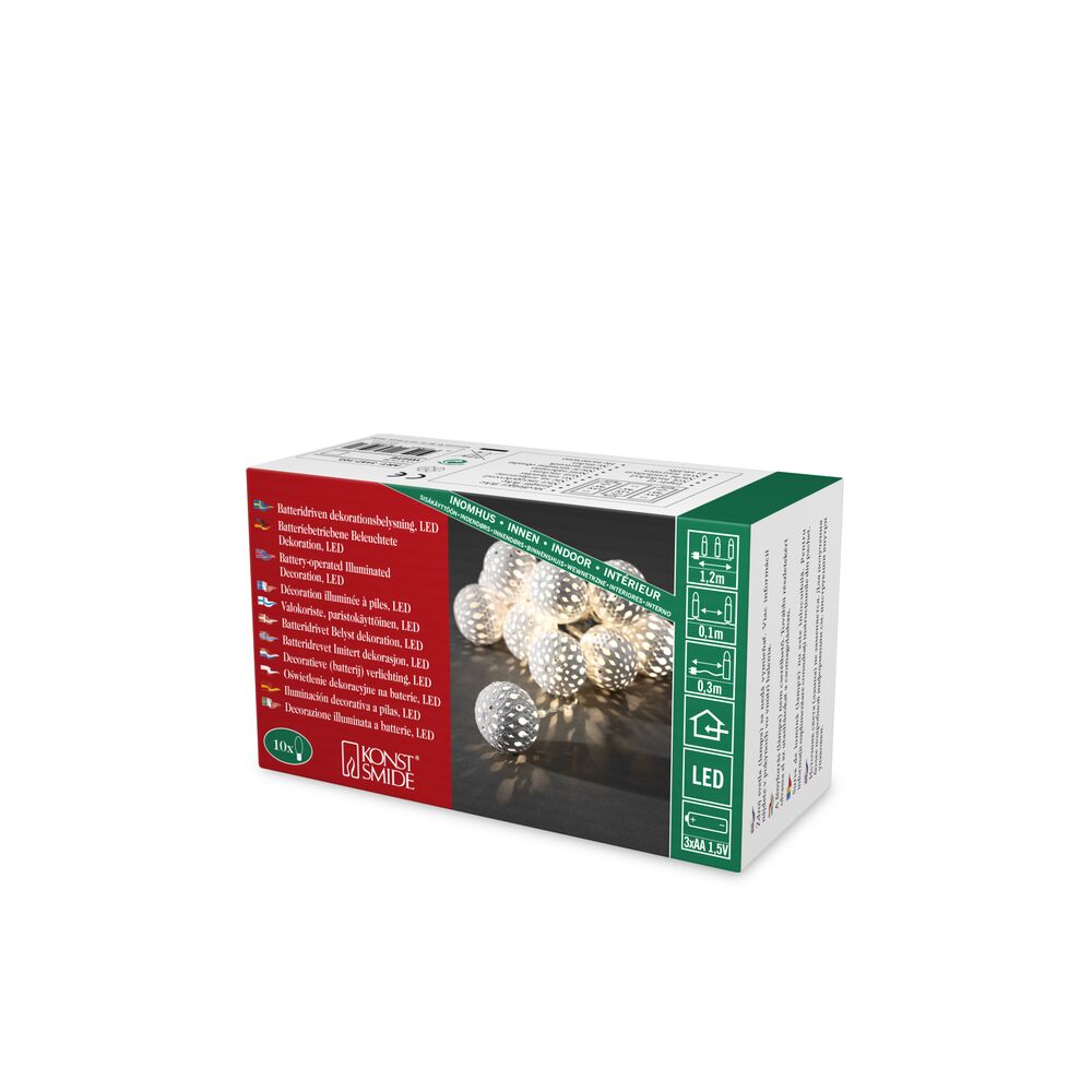 Slinga 10 varmvita LED