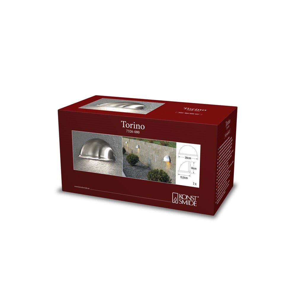 Torino halvmåneplafond E27