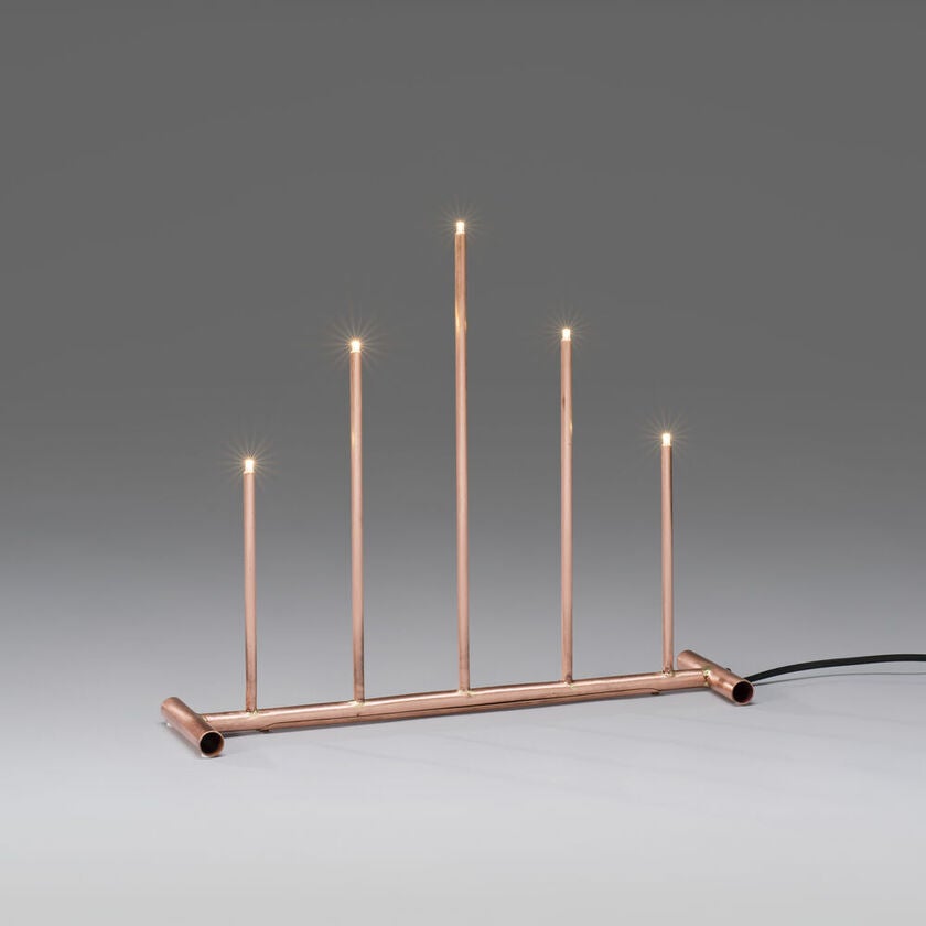 Elljusstake 5 lj LED metall