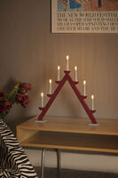 Candlestick wood 7bulbs, green