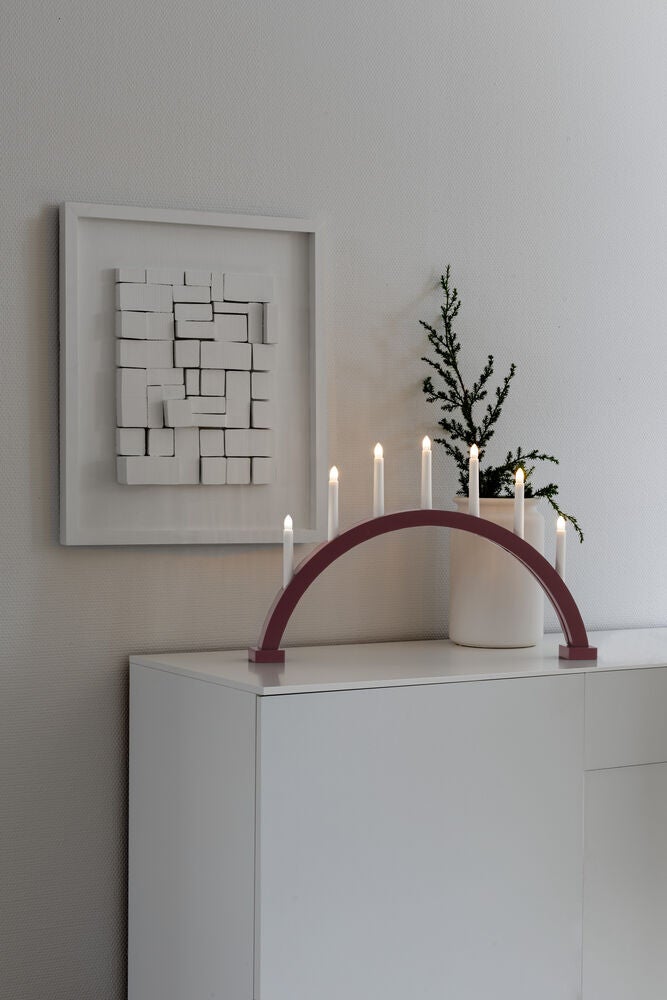 LED Holzl. mattgrau / gruener